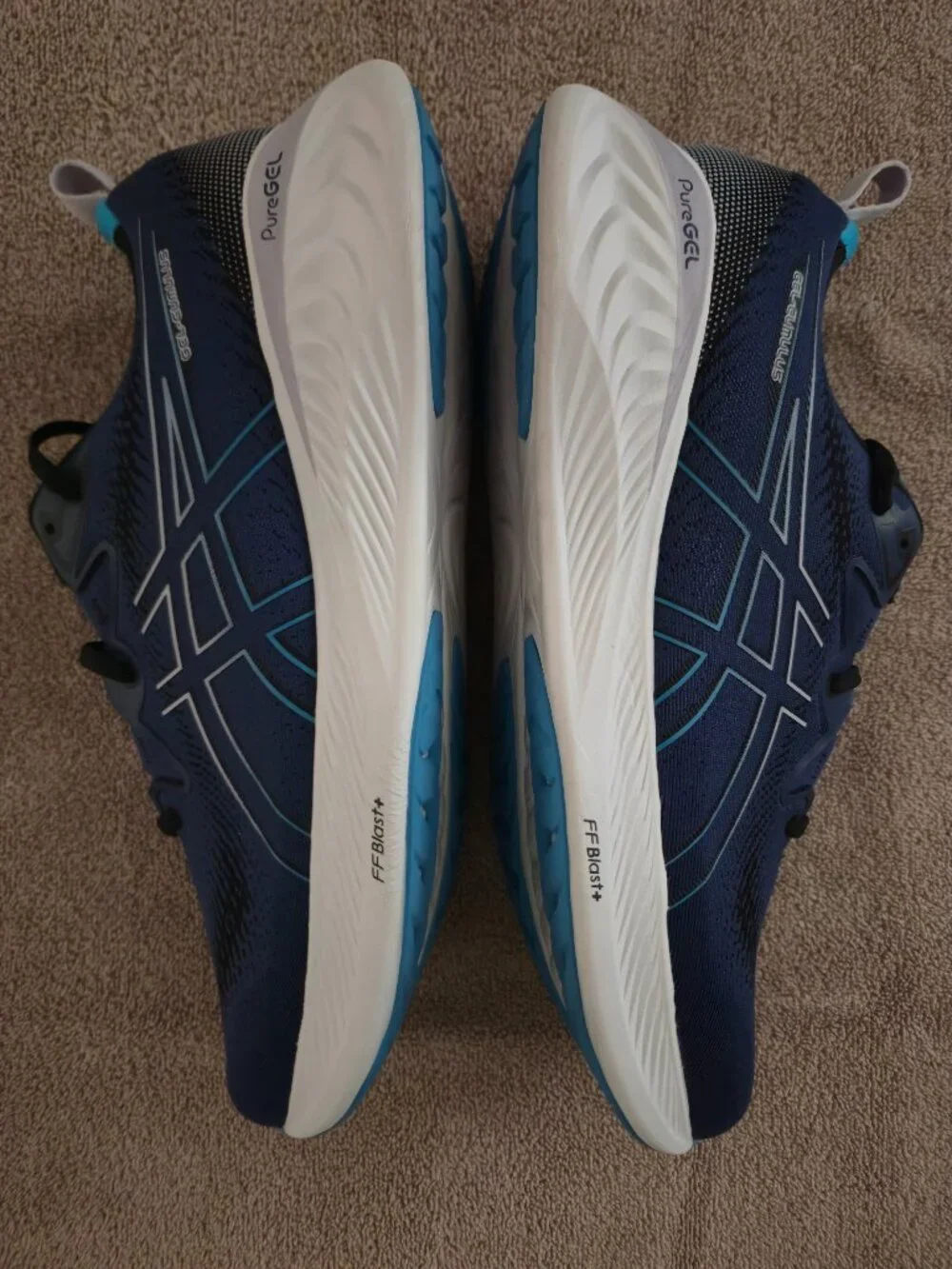 ASICS GEL-Cumulus 25 Running Shoes Indigo Blue Island Blue Men's 14 1011B621 Box